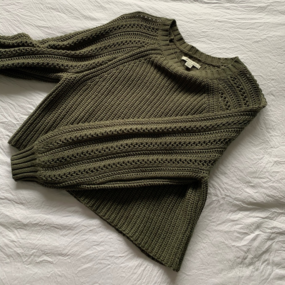 AMERICAN EAGLE Cropped Pullover Knitted Sweater